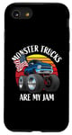 iPhone SE (2020) / 7 / 8 Monster Trucks Are My Jam Funny 4x4 Monster Truck Cartoon Case