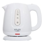 Bouilloire électrique Adler Capacité 1L puissance 850W Blanc AD 1373