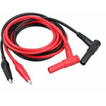 Fiche Banane à Pince crocodile 10A Cordon de Mesure Sonde Test Clip Cable