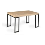 Table console extensible avec rallonges style industriel 45/140 cm HOUSTON    