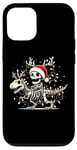 Coque pour iPhone 12/12 Pro Skeleton Riding Dinosaur T rex Funny Kids Boys Christmas