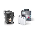 Siemens EQ.500 TP501R09 machine à café Entièrement automatique 1,7 L & TZ70033A Brita Intenza Filtre à Eau, Plastique, Blanc
