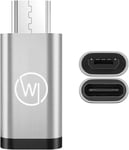 Adaptateur Micro-Usb Vers Usb-C Otg (On-The-Go) Adapté Aux Appareils Photo Huawei Envizion 360 Et Usb-C Plug-In Pour Smartphone, Tablette, Ordinateur Portable - Adaptateur Otg Type-C