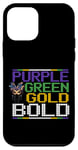 Coque pour iPhone 12 mini PURPLE GREEN G. BOLD