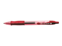 Bic Velocity - Rollerball-Penna - Röd - Gelbläck - 0.7 Mm - Medel - Indragbar (Paket Om 12)