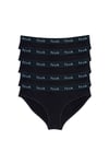 French Connection Womens Black 5 Pack Cotton Fcuk Ladies Briefs - Size Large