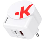 SKROSS EU-USB-lader AC45PD - C til C-kabel inkludert