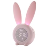 YFFSBBGSDK Alarm Clock Rabbit Creative Cartoon Usb Electronic Clock Timer Led Night Light Alarm Clock