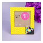 Neon Pop Photo Frame Neon Pink 4" x 4" - Oh Happy DayGift New