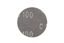 kwb tissu de grille de papier abrasif disque réseau de broyage humide et sec pour le broyage, f. ponceuse excentrique Ø 150 K-220, fibre de verre, perforé m. Klett, 5 pièces.