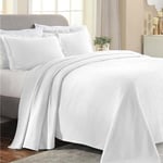 Superior Bedspread, Cotton, White, Queen