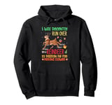 I Was Recently Run Over By A Reindeer Christmas So Pardon Me Pullover Hoodie