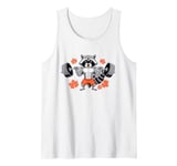 Raccoon Gym Workout Muscled Cute Raccoon Autumn Fall Season Tank Top