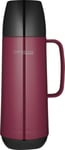 Thermos Vacuum Flask Challenger Insulated Bottle RED Travel Camping Drink Tea