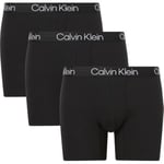 Calvin Klein Kalsonger 3P Modern Structure Recycled Boxer Brief Svart Small Herr