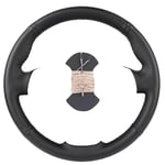 SAXTZDS Car Leather Steering Wheel Cover, Fit For Ford Focus 3 2012-2014 KUGA Escape 2013-2016 C-MAX