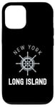 iPhone 13 Pro Long Island New York Vintage LI NY Ship Wheel Est 1640 Case