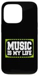 Coque pour iPhone 13 Pro Music Is My Life Sounds Listening Melody Beats Vibes Lover