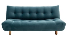 Habitat Kota 3 Seater Velvet Clic Clac Sofa Bed - Teal