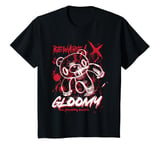 Youth Gloomy Bear Naughty Grizzly Beware Blood Splatter Kids T-Shirt