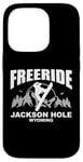 Coque pour iPhone 14 Pro Snowboard Freeride Jackson Hole Wyoming