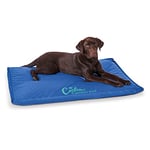 K&H Pet, Tapis Rafraîchissant Matelassé pour Chiens Et Chats, Bleu - Grand pour Chien Taille L