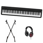 Kawai ES-120 Svart + X-Stativ + Hörlurar