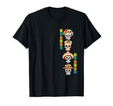 Dia de los Muertos Day of the Dead Sugar-Skulls Vertical T-Shirt