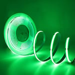 DUVERT LED Bande COB Flexible haute densité, alimentée par USB 5V, 320 leds, lumière linéaire, led ruban avec adésif pour maison décoration (1m, Vert)