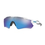 Oakley Radar Ev Path Poli Blanc Prizm Sapphire Lunettes Sunglasses