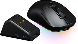 - Kult Titanium Pro - Souris Gamer Sans Fil Avec Socle De Charge - Souris Bluetooth/Usb 2.4/ Filaire Triple Mode, Rgb, 12 000 Dpi,100% Personnalisable - Pc/Ps4/Ps5/Xbox - New