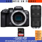 Canon EOS R10 + RF 100-400mm F5.6-8 IS USM + 1 SanDisk 64GB Extreme PRO UHS-II SDXC 300 MB/s + Guide PDF '20 TECHNIQUES POUR RÉUSSIR VOS PHOTOS