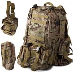 Camping / Militär Taktiskt Ryggsäck - 48,5 L Camo