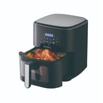 Royalty Line Airfryer XXL 6,5L / 1500W - med fönster - Svart