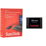 SanDisk SSD PLUS 2 TB Sata III 2.5 Inch Internal SSD, Up to 535 MB/s with Notebook Upgrade Kit