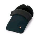 Out n about nipper footmuff in Forest Black with polar fleece and shower proof