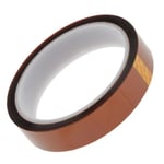 Ruban Adhésif Polyimide Kapton Haute Température - HOMYL - 33M 15 mm - Brun foncé - Ruban adhésif