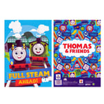 Thomas & Friends Children Colouring Book Activity Boy Kid A4 Full Steam Ahead