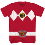 Power Rangers Red Ranger Costume Adult Red T Shirt