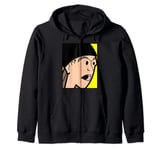 Jay & Silent Bob Jay Cartoon Big Face Box Up Zip Hoodie