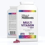 Millions & Millions 50+ Multi Vitamin & Minerals 150 Tablets - Out of Date