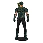 McFarlane Toys – Figurine Green Arrow de 17,8 cm – Figurines DC Multiverse – Jouets Batman – Bande dessinée Batman à Collectionner à l'intérieur – 22 pièces Mobiles – Carte d'art à Collectionner