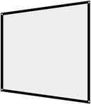 Écran Rideau 4 3 Rideau De Projecteur, Écran Blanc De Projection De Rideau En Projecteur 4 3 De 1Pc Pliable Portatif Non-Pli Fort Et Durable For Le Cinéma En Plein Air (Taille 60In)