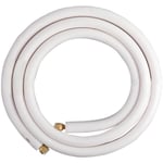 Tuyau de Cuivre Tube en Cuivre pour Climatiseur 1/4 & 3/8 Pièce de Climatisation Split 4M avec un Bobine Isolante Câble hvac Canalisations Costumes