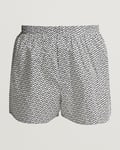 Sunspel Printed Woven Cotton Boxer Shorts Penguin