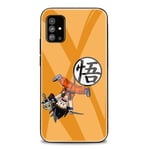 Anime Dragon Ball Z DBZ Tempered Glass Case for Samsung Galaxy A01 A10 A10S A20 A30 A40 A50 A60 A11 A21 A21S A31 A51 A71 5G Phone Covers (9, Samsung A10)