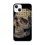 Coque Iphone 14 mort 24 Or noir dore