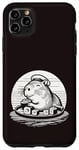 Coque pour iPhone 11 Pro Max Mignon Capybara mangeant des sushis kawaii