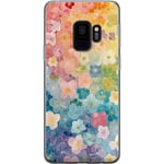 Samsung Galaxy S9 Transparent Mobilskal Miniatyrblommor