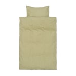 ferm LIVING Check bäddset baby 70x100 cm Lemon-olive